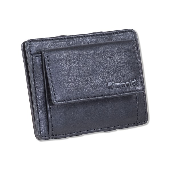 RIMBALDI Magic Wallet Super Flat RFID Blocker Cowhide Nappa Leather