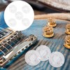 10Pcs Guitar Effect Pedal Footswitch Topper ABS Clear Single Pedal