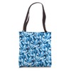Blue Camo Camouflage Y2K Military Tactical Print Pattern Tote Bag