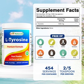 Best Naturals L-Tyrosine Pure Powder 1 Pound
