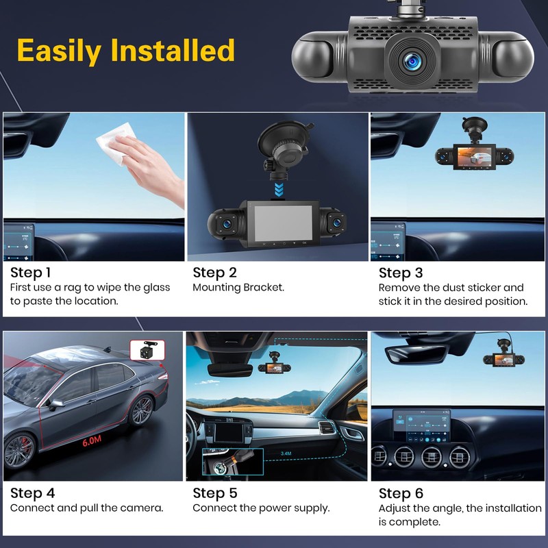 Hikity USB DVR Dash Cam for Android Car Radio Waterproof