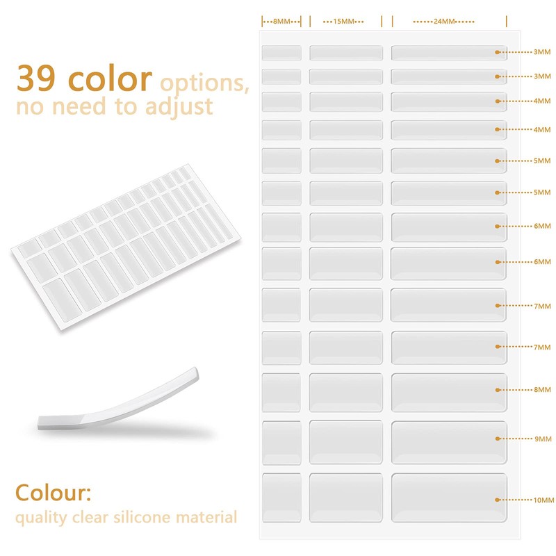 Zonon Invisible Ring Size Adjuster for Loose Rings, 6 Sheets