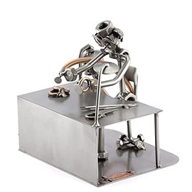 Steelman24 I Nuts and bolts sculpture Goldsmith I Handmade ornaments I Made in Germany I I Metal figurine