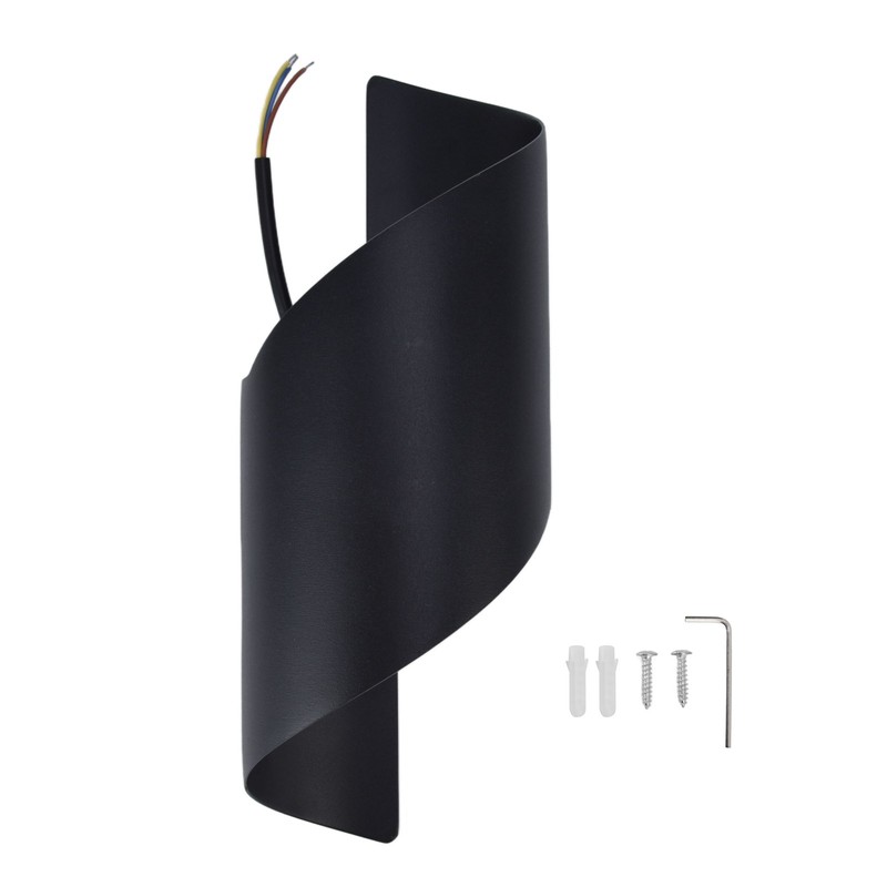 LED Wall Light Modern Waterproof Decorative Warm Light Innovative Spiral