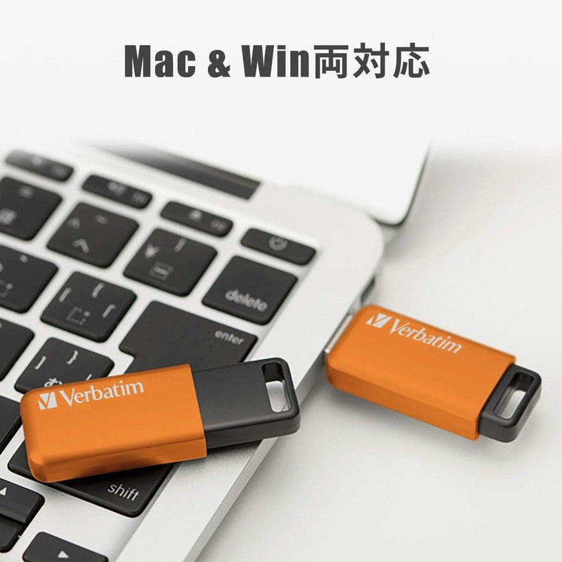 Verbatim USBSLM128GDV1 128GB USB 3.1 (Gen1) Sliding USB Memory Stick