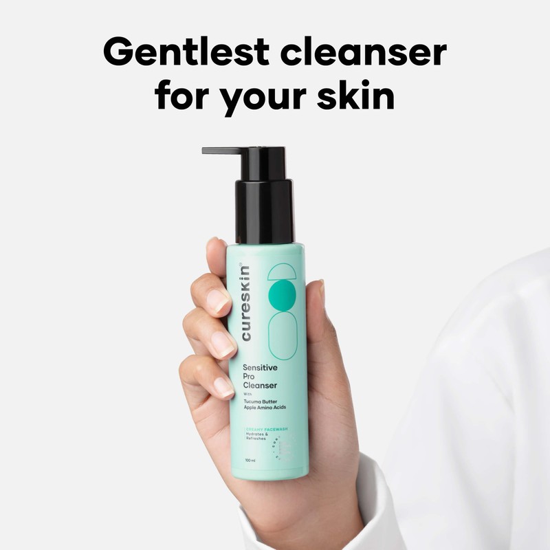 Cureskin Sensitive Pro Cleanser with Tucuma Butter & Apple Extracts