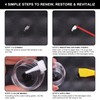 STARTSO WORLD Black Leather Repair Kit, Vinyl Repair kit for