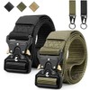 Fonyiunce Pack of 2 Tactical Belts, Men's Work Belt, Adjustable