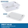 Parlynies 3-Pack 13 L Pizza Dough Proofing Box with Lid,