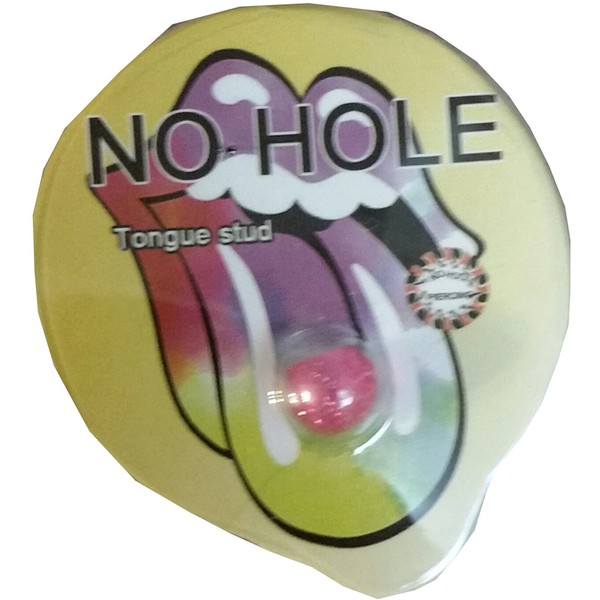 TheMaddHatter Fake/Faux Tongue Ring Suction Cup Hypoallergenic (1 Piece) No Hole