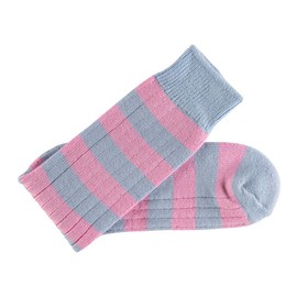 Black & Blue 1871 Heritage Merino Sock (Flamingoes - Sky Blue/Pink, 9½-12)