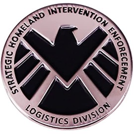 Agents of Shield TV Series Logo 1" Tall Enamel Metal Pin