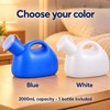 Portable Male Urinal Bottle – 2000mL with Lid and Handle