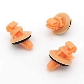 VVO Fasteners Orange Plastic Clips Wheel Arch Flares & Trims Rear Trim Compatible with Some Toyota Land Cruiser (Pack of 10 Clips)
