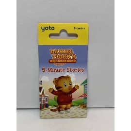 Yoto Audio Card Daniel Tiger's Neighborhood 5-Minute Stories Kids 40 Min Run NEW