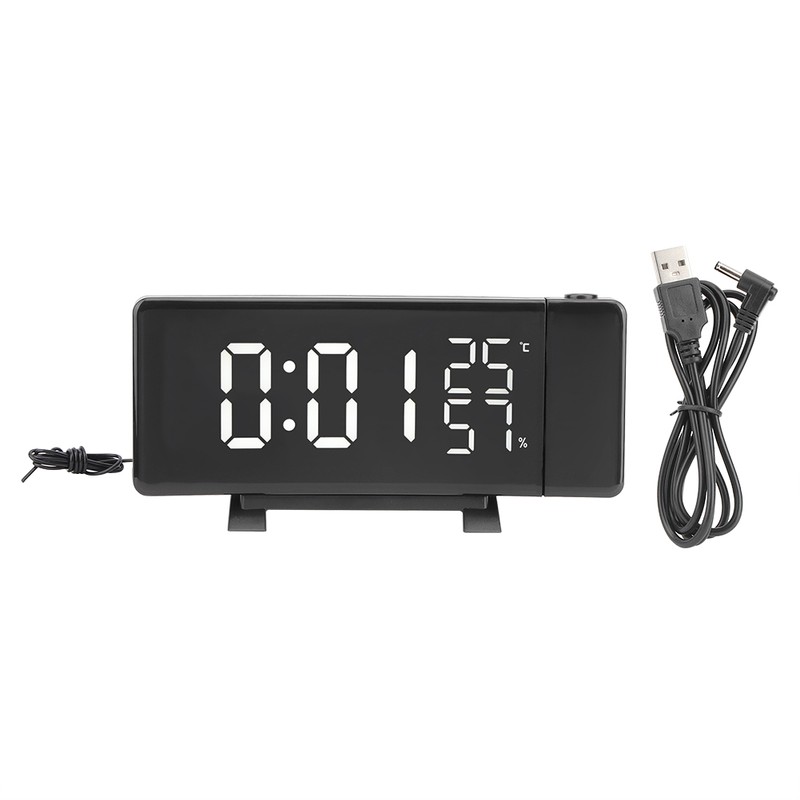 Innovative USB Digital Projection Alarm Clock Thermometer Hygrometer for Home