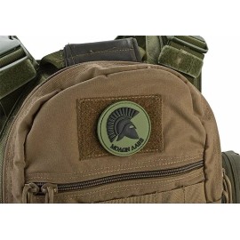 Evike Parche Táctico Moral Spartan Molon Labe Verde Pvc