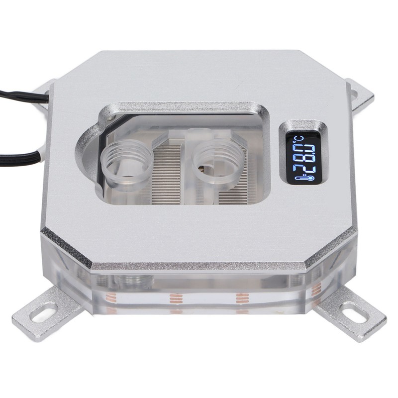 CPU Water Cooling Head VA Screen Temperature Display Computer CPU