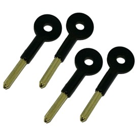 fiXte Universal Brass Bolt Key Security Rack Door Star Key Lock for Doors and Windows 80mm Key Length 30mm (Pack of 4)