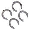 4pcs Horseshoes Aluminum Alloy Light Weight Reliable Practical Horse Riding