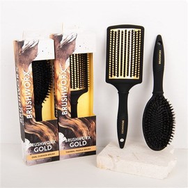 Brushworx Gold Series Paddle Brush Nylon