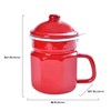 Cozy Cook, Enamel, Hexagon, Oil Pot, 1.1L, Red