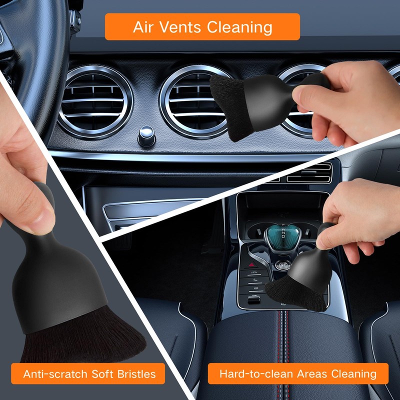 Qydipclin 11pcs Windshield Cleaner Tool, Car Window Cleaning Wash Kit