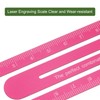 sourcing map Straight Ruler 12 cm Metric Aluminium Alloy Ruler