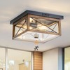 Outdoor Ceiling Light with Motion Sensor, Industrial Farm House Flush