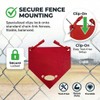 MCNULGUR Baseball Softball Dugout Organizer - Fence-Mounted Hanging Holder for