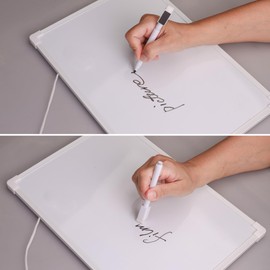 Double Sided White Board Dry Erase 11" x 14", White Boards for Walls, Mini Hanging Whiteboard for Home School Office