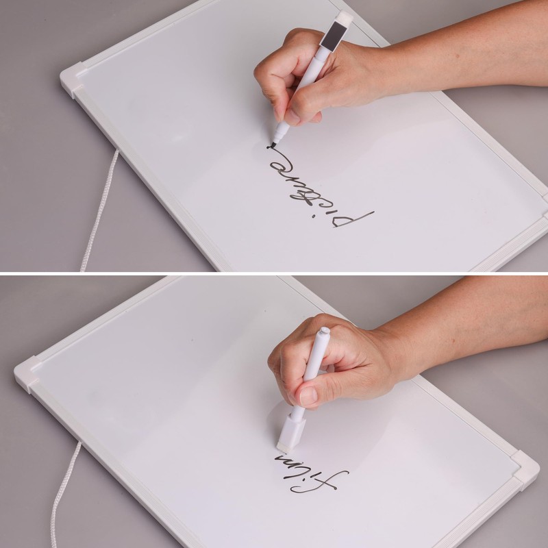 Double Sided White Board Dry Erase 11" x 14", White