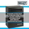 Wall-Mounted Modern Locking Mailbox from Bailey Boxes: Enhance Your Home