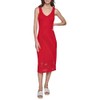 Karl Lagerfeld Paris Women's Casual Bright Summer Dress, Cordial Red,