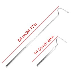 Fdit Snake Reptile Catcher Stainless Steel Extensible Telescoping Capture Hook