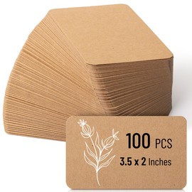 Mr. Pen- Kraft Mini Note Cards, 3.5”x2.1”, 100 Pack, Blank Business Cards, Small Note Cards, Small Blank Cards, Mini Blank Cards, Small Notecards, Business Cards Blank Kraft Paper Business Cards
