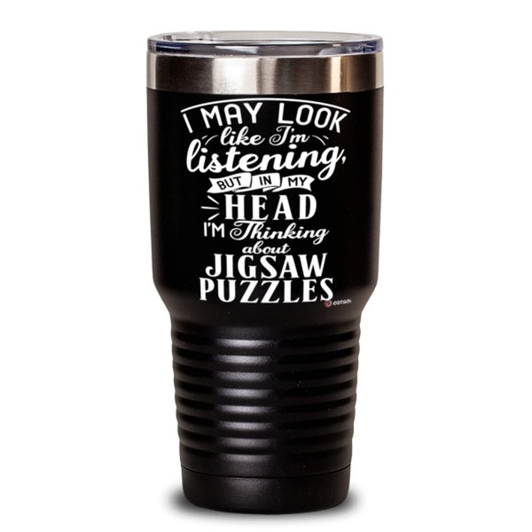 ODTGifts Funny Jigsaw Puzzles Tumbler I May Look Like I'm
