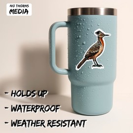 Roadrunner Sticker 4 Inch Desert Bird Fast Bird Southwestern Wildlife - Waterproof Animal Vinyl Decal for Laptop Water Bottle Car Tumbler - Durable Aesthetic Long-Lasting Stickers for Adults ID44990