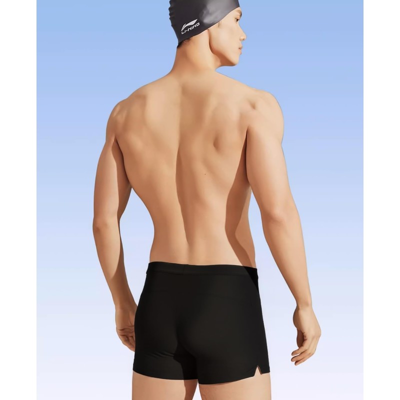 Men's Swim Shorts with Zippered Pockets,Men's Swim Trunks with high