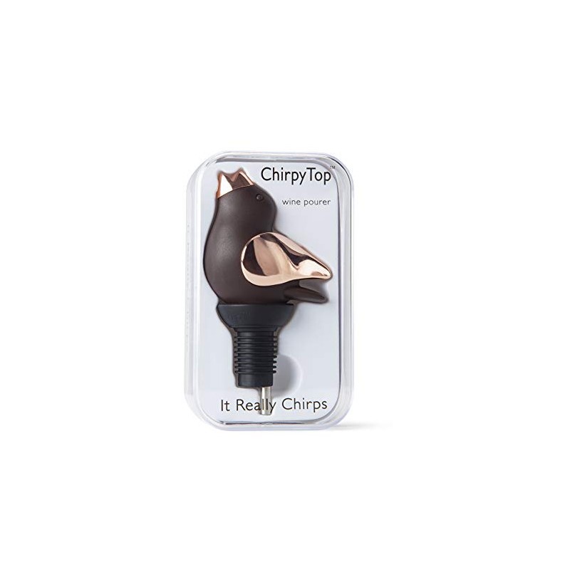 ChirpyTop Wine Pourer - Brown and Copper