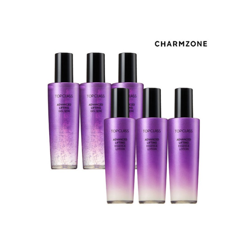 Charmzone 참존 탑클래스 8세대 어드밴스드 리프팅 기초세트 6종(스킨3+에멀전3) Charmzone Top