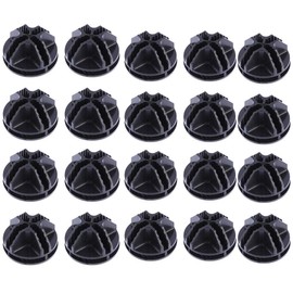 20 Pcs Wire Grid Cube Plastic Connectors for Modular Closet Storage Organizer and Wire Grid Cube Storage Shelving - Black