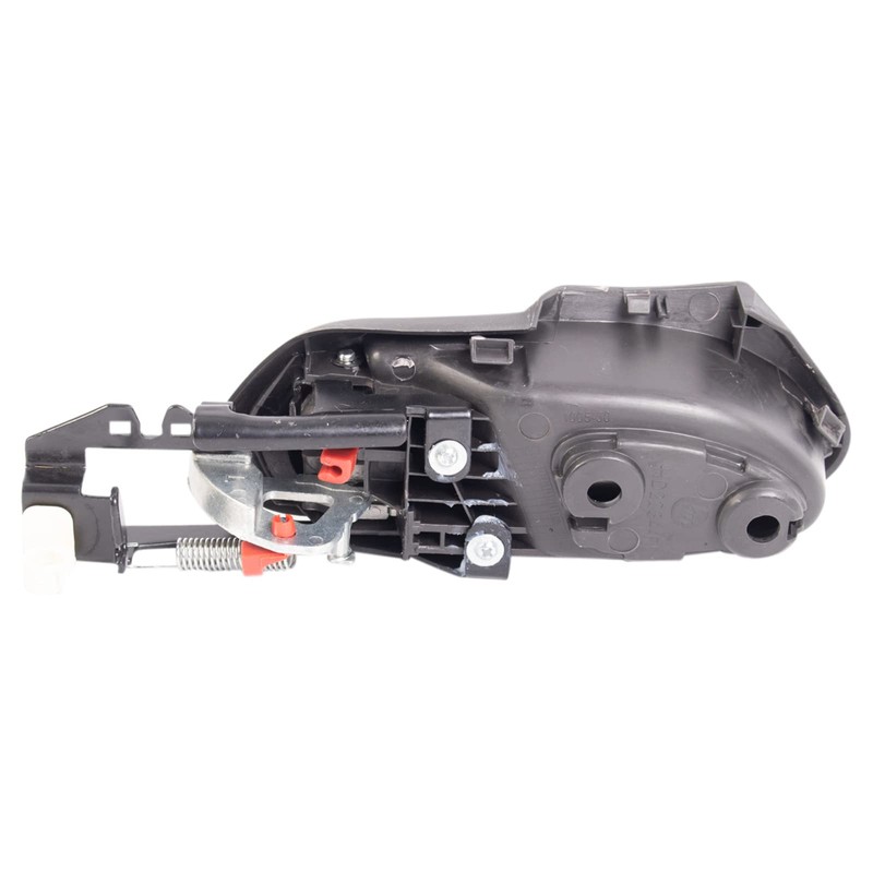 TRQ Left Interior Door Handle Gray Housing with Silver Lever
