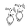 2pcs Steel Boat Hinged Upper Jaw Slide Marine Hardware Fittings