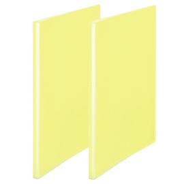 Plus Clear File, Simple Clear File, A4, 40 Pockets, 2 Pack, Yellow, FC-240SC 98-193 x 2