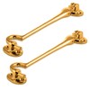 XFORT Polished Brass Cabin Hook Gate Latch Door Latch Door