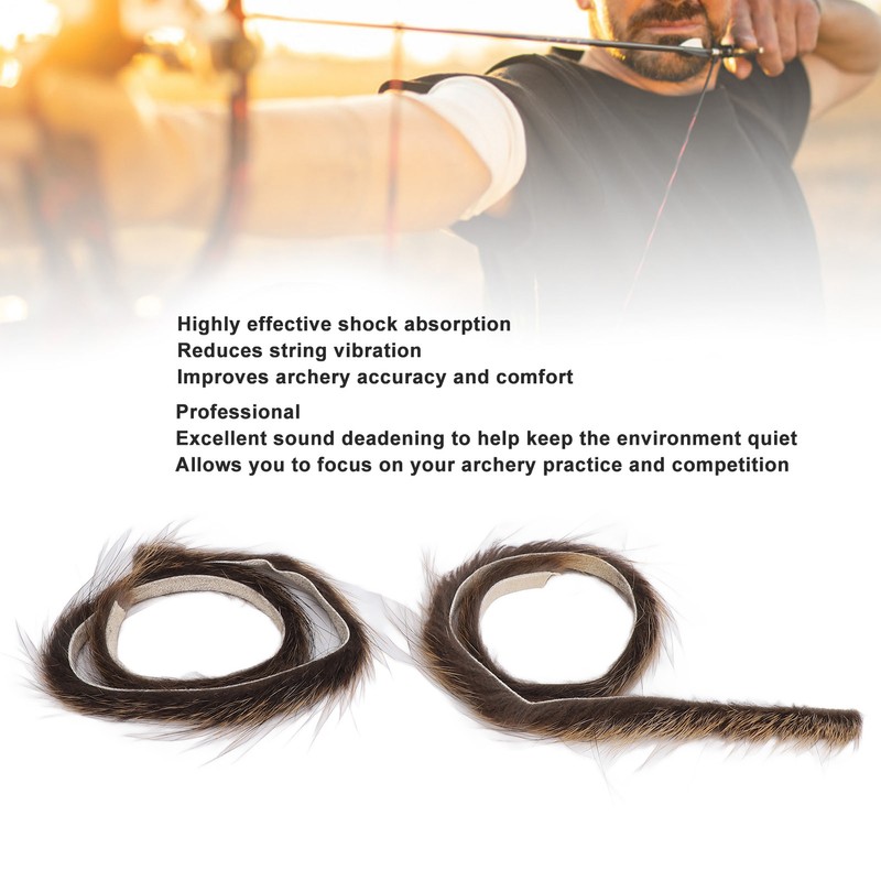 Hair Bowstring Shock Absorber Lightweight Efficient Bow String Noise Dampener