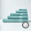 HOMESCAPES Sea Green Turkish Cotton Guest Towel Super Soft Thick