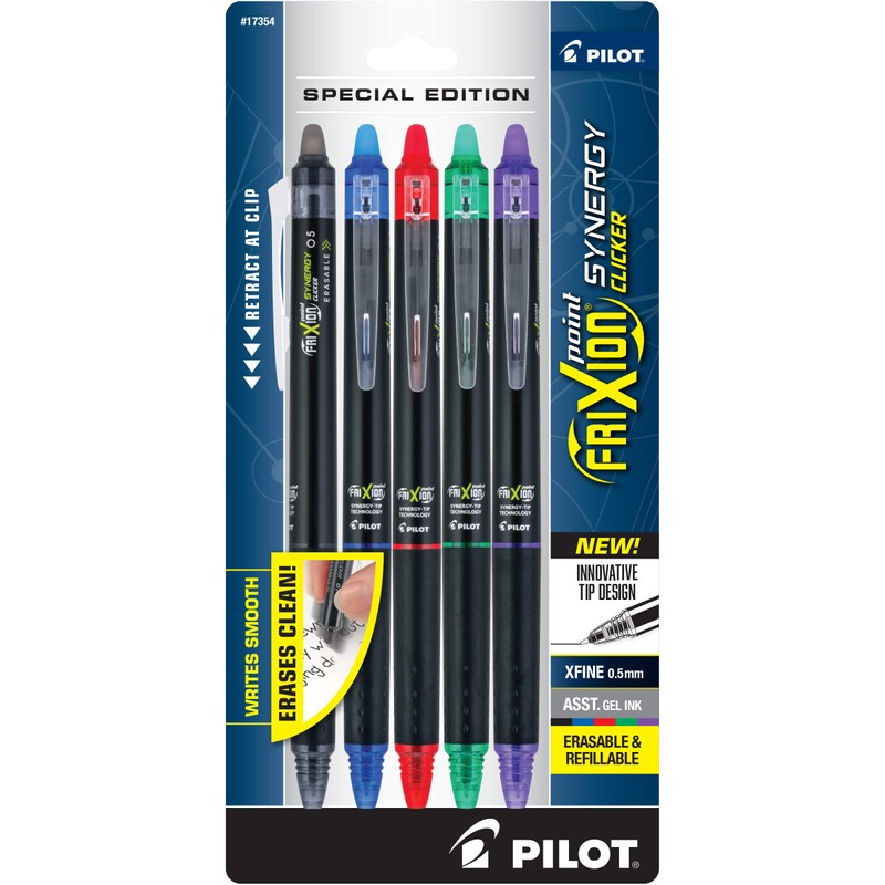 Pilot Frixion Point Synergy Clicker Retractable & Erasable Gel Ink