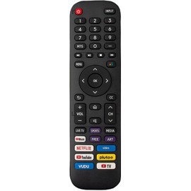 UBay Reemplazo para Hisense-TV-Remote, En2B30H Remote Compatible con Todos Los Televisores Inteligentes Hisense 4K Led HD Uhd Vidaa
